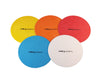 Five colorful sports discs with 'KPI Sports' branding